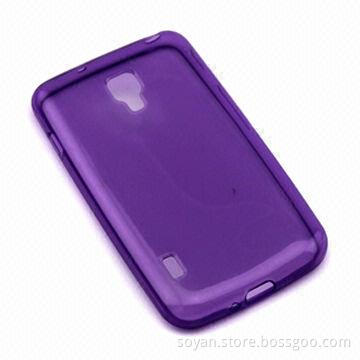 Transparent jelly clean TPU phone case for Samsung Galaxy S4